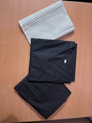 Women Black Cotton Kurta Pant Set with Printed Dupatta | Elegant Ethnic Wear | Ishu Creation
