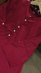 Women Maroon Kurta Pant Set | Stylish Solid Ethnic Wear Set | Ishu Creation