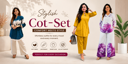 Women’s co-ord sets with matching kurta and pants