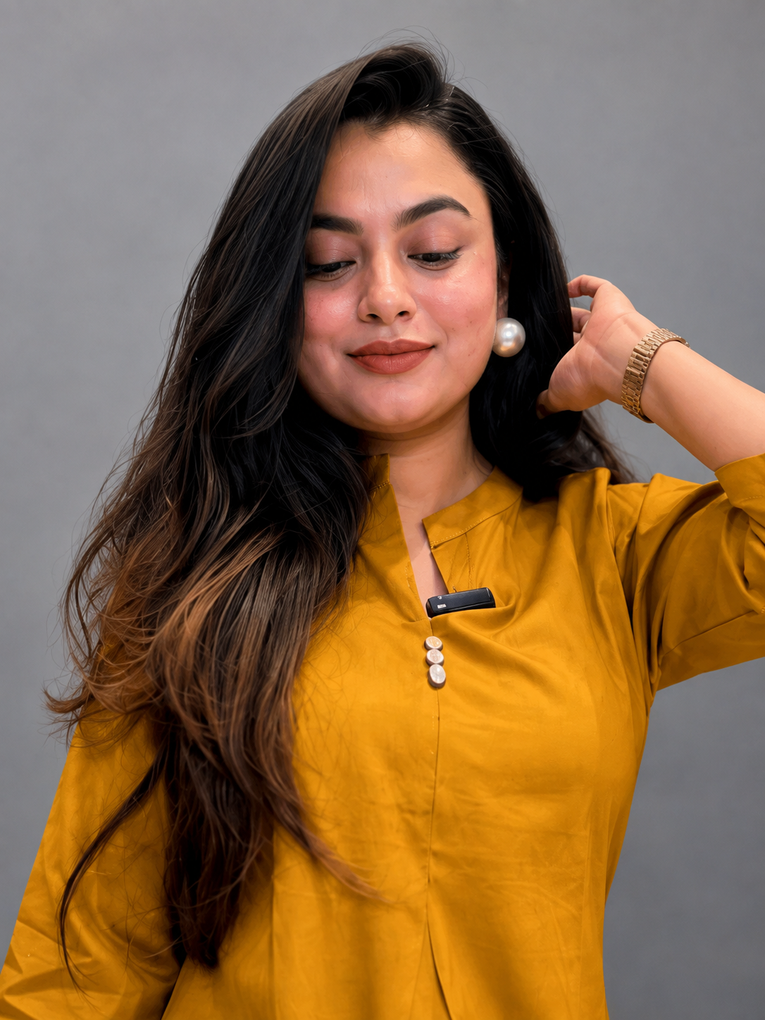Mustard Yellow Co-Ord Set for Women – Stylish Kurta & Wide Leg Pants